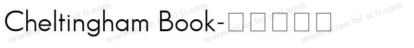 Cheltingham Book字体转换